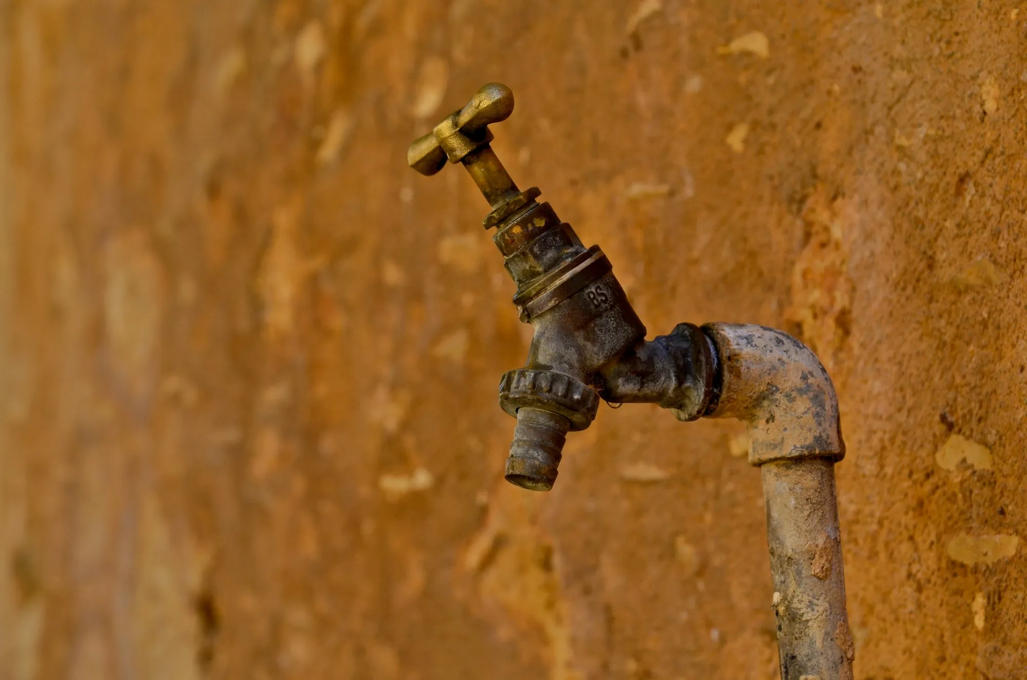 Old rusty faucet